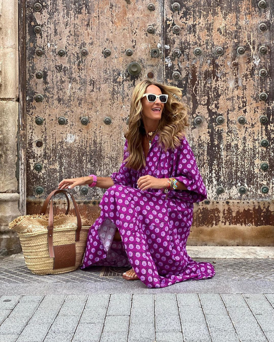 Elin | Boho Cotton Maxi Dress